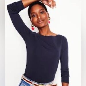Boden Navy Long Sleeve Women's Top